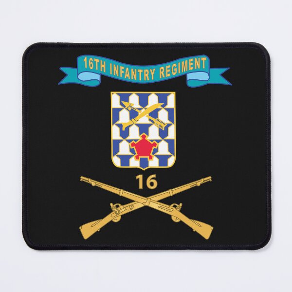 Item preview, Army - 16th Infantry Regiment - DUI - Ribbon w Branch X 300 designed and sold by Military Insignia Products.