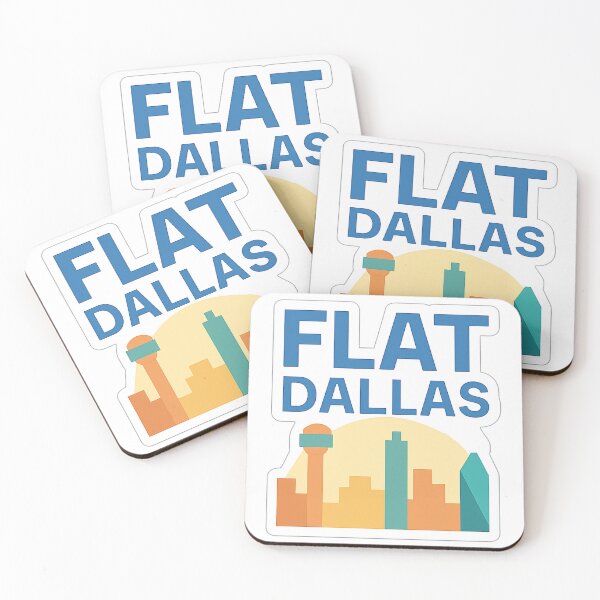 Item preview, Flat Dallas – Minimalist Skyline Sticker designed and sold by TrendyDesign159.
