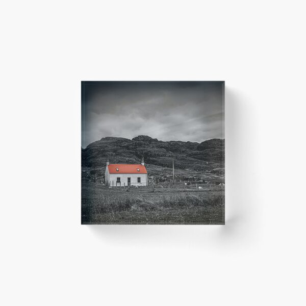 Item preview, Black and white Sanna Bay Cottage  designed and sold by CEastwoodPhotos.