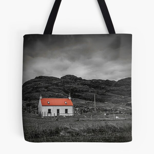 Item preview, Black and white Sanna Bay Cottage  designed and sold by CEastwoodPhotos.