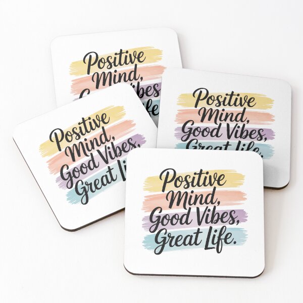 Item preview, Positive Mind, Good Vibes, Great Life designed and sold by Kubala Designs.