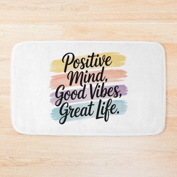 Item preview, Positive Mind, Good Vibes, Great Life designed and sold by Kubala Designs.