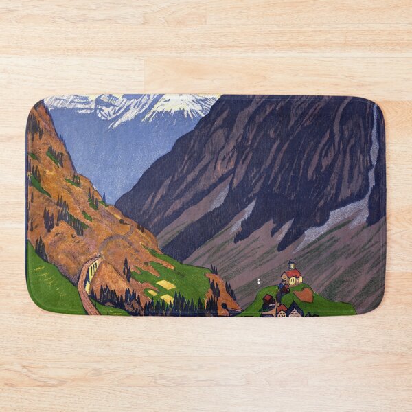 Item preview, Vintage Gotthard Region Travel Poster | Swiss Federal Railways Art | Early 20th Century Style | Art Nouveau & Modernist Design designed and sold by artofuniverse.