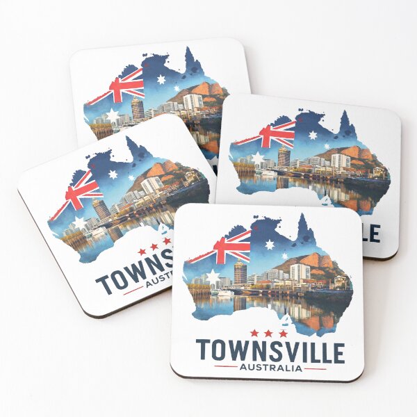 Item preview, Townsville: Vintage Travel Map designed and sold by ryanapples2.