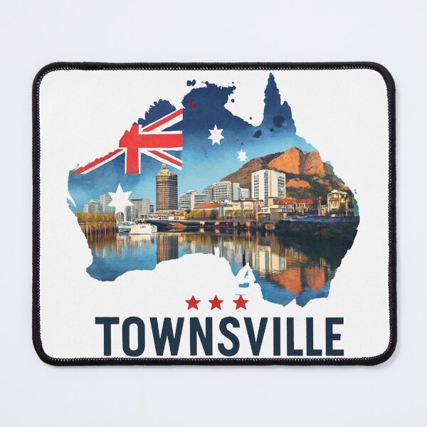 Item preview, Townsville: Vintage Travel Map designed and sold by ryanapples2.