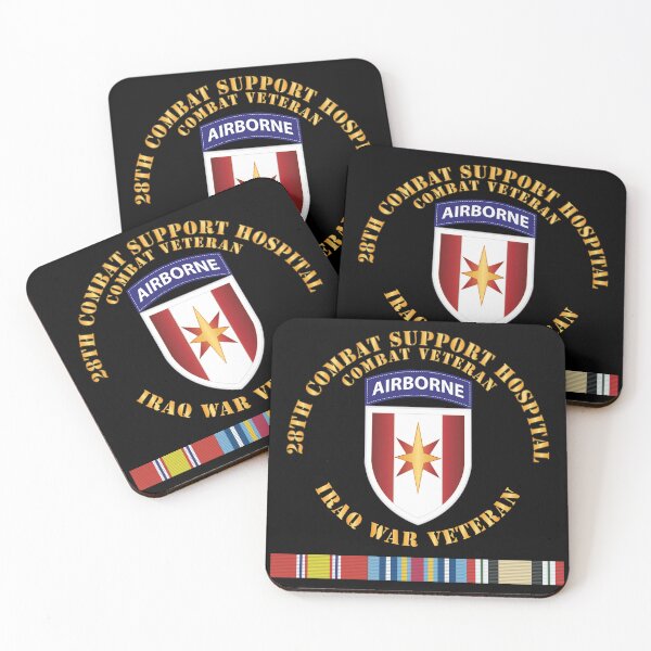 Item preview, Army - 28th Combat Support Hospital Airborne - Iraq War Veteran X 300 designed and sold by Military Insignia Products.