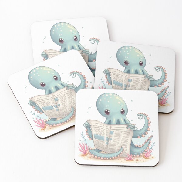 Item preview, Octopus Librarian – Underwater News designed and sold by Chicmorph.