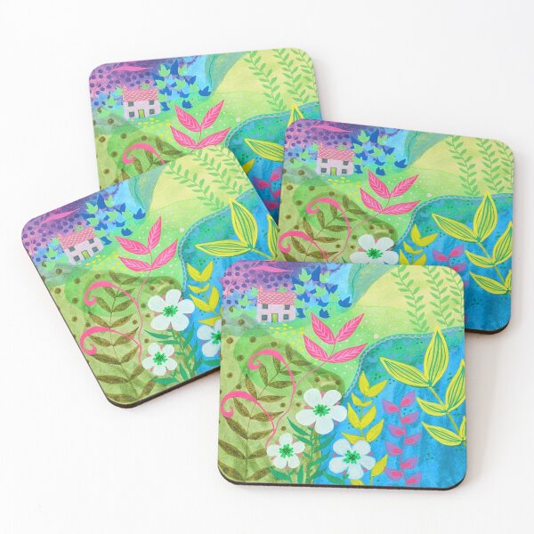 Item preview, Spring Landscape, colourful botanical. designed and sold by Jess Stride.