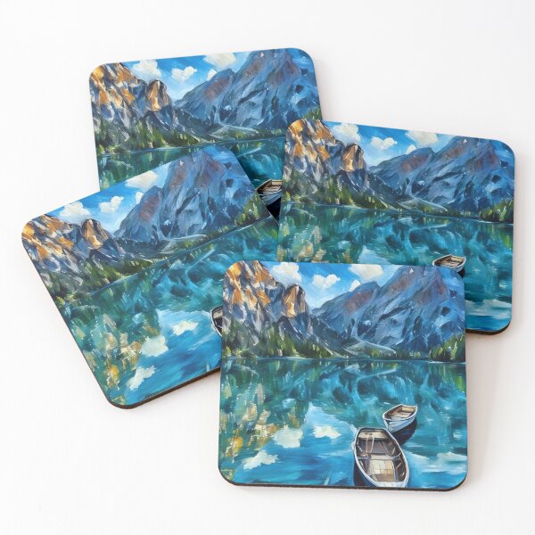 Item preview, Row Boats and Mountains designed and sold by tomorrowsart.