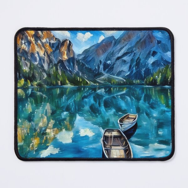 Item preview, Row Boats and Mountains designed and sold by tomorrowsart.