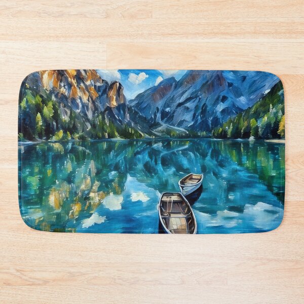 Item preview, Row Boats and Mountains designed and sold by tomorrowsart.