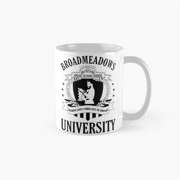Item preview, BROADMEADOWS UNIVERSITY (EST 1857) SCHOOL OF HARD KNOCKS designed and sold by Takin-Thepiss.