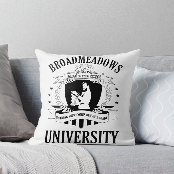 Item preview, BROADMEADOWS UNIVERSITY (EST 1857) SCHOOL OF HARD KNOCKS designed and sold by Takin-Thepiss.