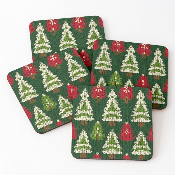 Item preview, Christmas Trees Funny Ugly Chrismas Knitted Style Pattern designed and sold by SecretDicer.