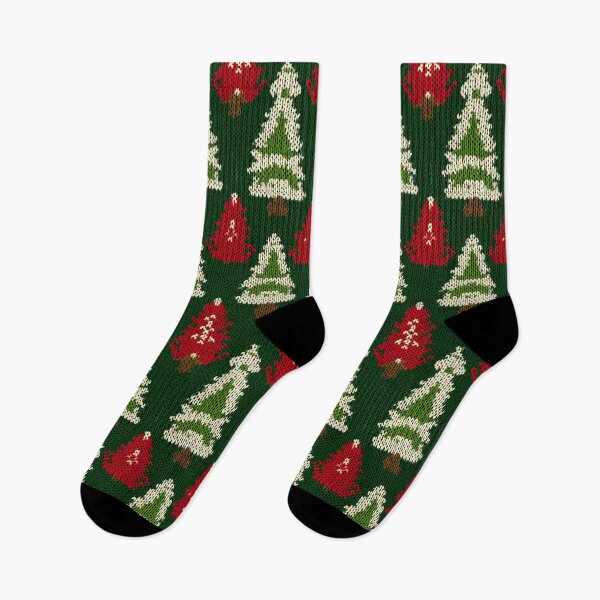 Item preview, Christmas Trees Funny Ugly Chrismas Knitted Style Pattern designed and sold by SecretDicer.