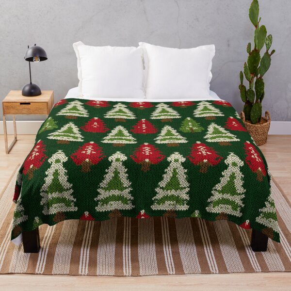 Item preview, Christmas Trees Funny Ugly Chrismas Knitted Style Pattern designed and sold by SecretDicer.