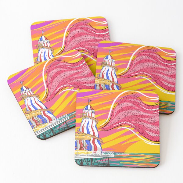 Item preview, Sunset Pier Murmuration designed and sold by JEylesDesigns.