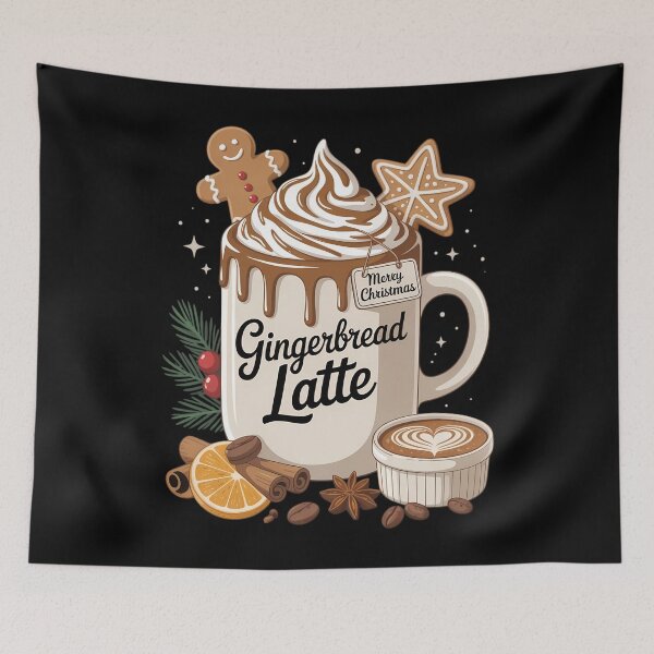 Item preview, Gingerbread Latte Graphic for Women Christmas Coffee Mug designed and sold by LunaCrazeArt.