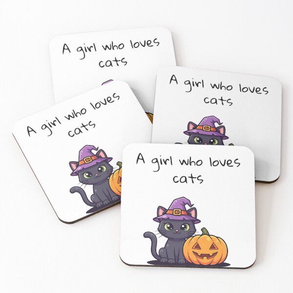 Item preview, A Girl Who Loves Cats... and Halloween! designed and sold by TeeSpotz.