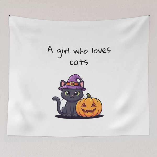 Item preview, A Girl Who Loves Cats... and Halloween! designed and sold by TeeSpotz.