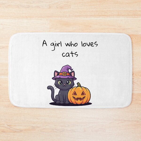Item preview, A Girl Who Loves Cats... and Halloween! designed and sold by TeeSpotz.