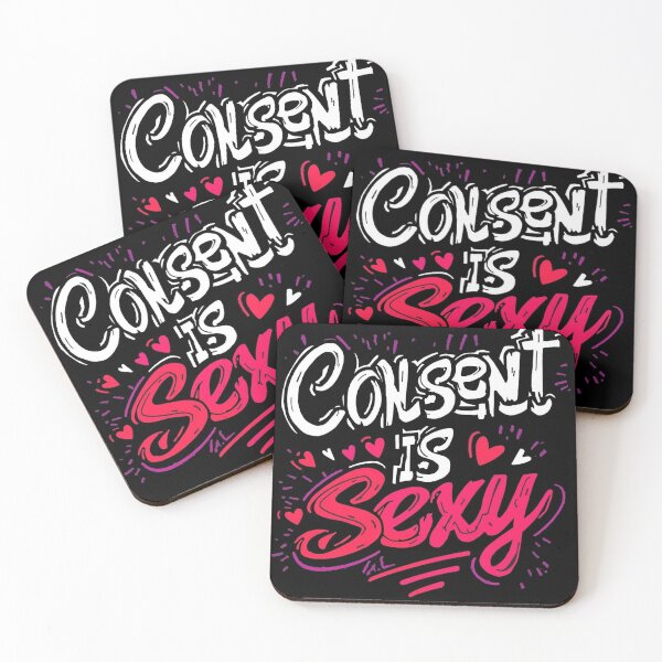Item preview, Consent is Sexy - Cute Typography designed and sold by ConfuseLab Alt.