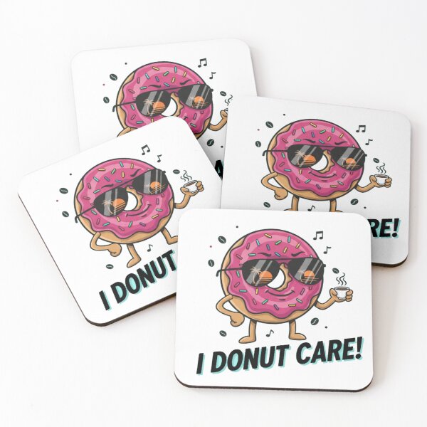 Item preview, I Donut Care Funny Pun Design - Cool Sassy Donut with Sunglasses designed and sold by MythoWorldddd.