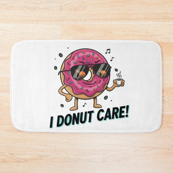 Item preview, I Donut Care Funny Pun Design - Cool Sassy Donut with Sunglasses designed and sold by MythoWorldddd.
