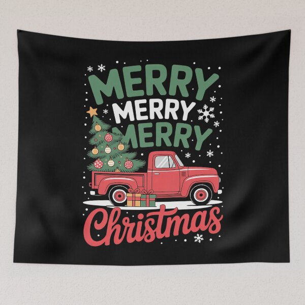 Item preview, Merry Christmas Red Truck Family Matching Pajama designed and sold by LunaCrazeArt.