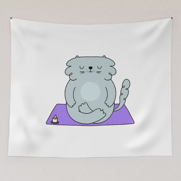Item preview, Zen Meditation Cat   designed and sold by MarkLeedsArt.