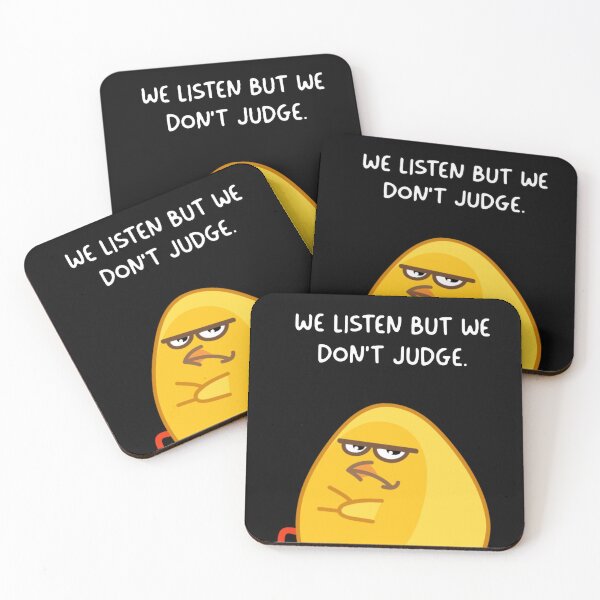 Item preview, We Listen But We Don’t Judge Funny Duck Face | Sarcastic Animal Meme | Relatable Quote Shirt, Sticker & Gift Idea designed and sold by LOFTS Store .