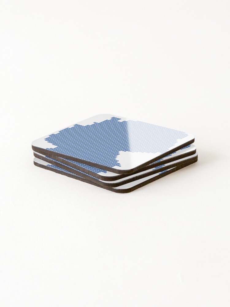 Thumbnail 4 of 5, Coasters (Set of 4), Blue Rhinestone Germany designed and sold by TheIconSmith.