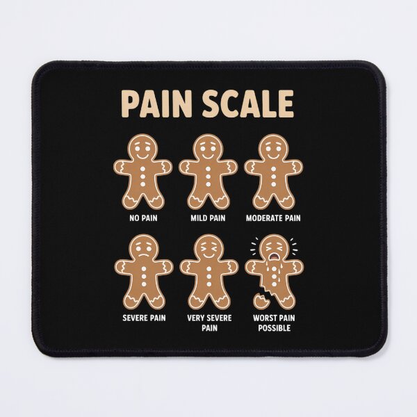 Item preview, Pain Scale Funny Gingerbread Man Christmas Nurse Holiday designed and sold by LunaCrazeArt.