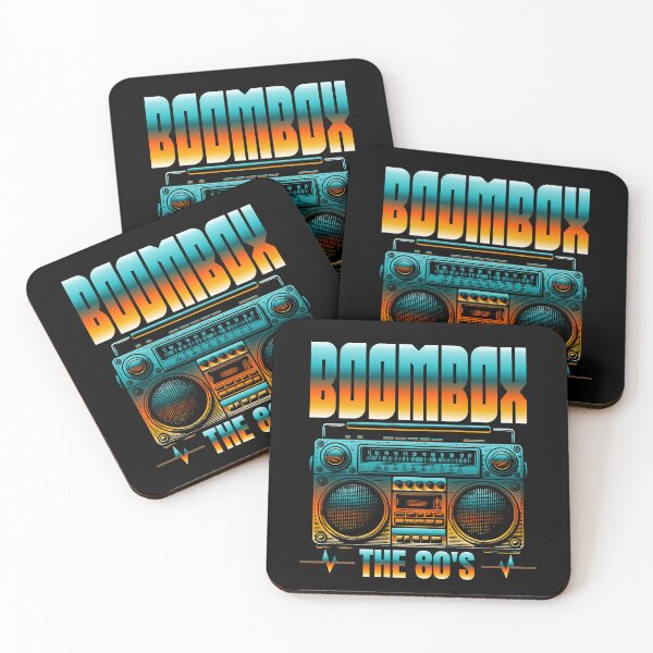 Item preview, Retro 80s Boombox Cassette Player The 80's Design designed and sold by WHITE FLAME PRINTS.