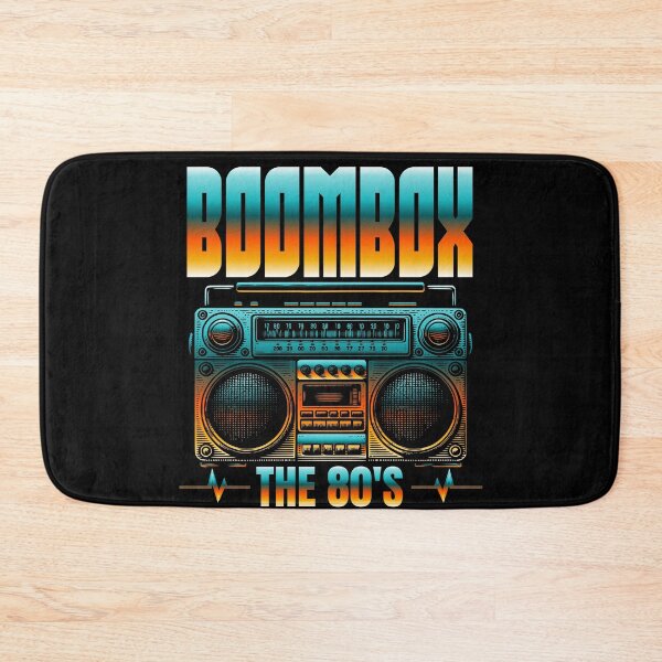 Item preview, Retro 80s Boombox Cassette Player The 80's Design designed and sold by WHITE FLAME PRINTS.