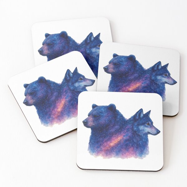 Aperçu de l'œuvre Ours de la galaxie contre Loup créée et vendue par IgniteByYou.