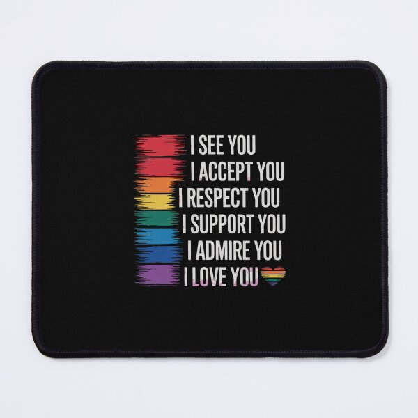 Item preview, I See Love Accept You LGBTQ Men Women Gay Rainbow Pride Flag designed and sold by MonsterBuddiess.