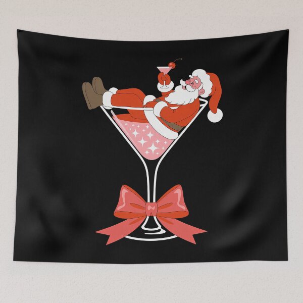 Item preview, Santa_s Hot Mess Christmas Martini Xmas designed and sold by LunaCrazeArt.