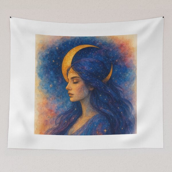 Item preview, Galaxy Moon Goddess  designed and sold by IgniteByYou.