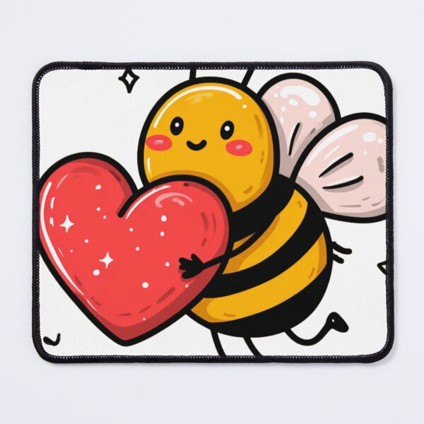 Item preview, Cute Bee Love Heart Valentines designed and sold by Living With Dan.