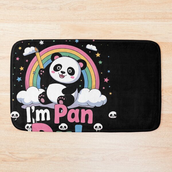 Item preview, I'm Pan Duh Pansexual Pride Panda Rainbow Flag LGBT  designed and sold by MonsterBuddiess.