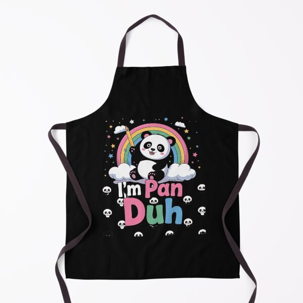 Item preview, I'm Pan Duh Pansexual Pride Panda Rainbow Flag LGBT designed and sold by MonsterBuddiess.