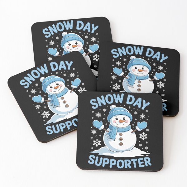 Item preview, Snow Day Supporter Cute Snowman Snowflake Christmas Xmas designed and sold by LunaCrazeArt.