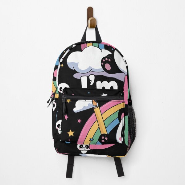 Item preview, I'm Pan Duh Pansexual Pride Panda Rainbow Flag LGBT designed and sold by MonsterBuddiess.