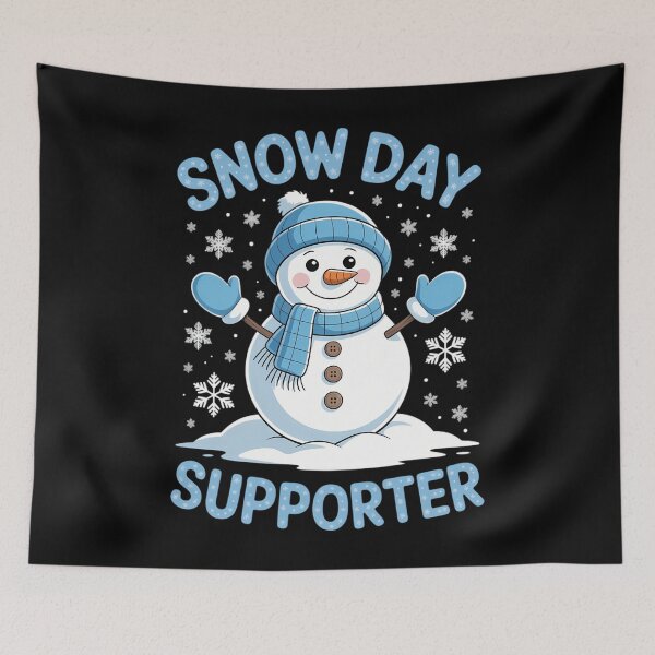 Item preview, Snow Day Supporter Cute Snowman Snowflake Christmas Xmas designed and sold by LunaCrazeArt.