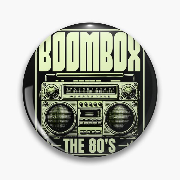Item preview, Retro 80s Boombox Cassette Player The 80's Design designed and sold by WHITE FLAME PRINTS.