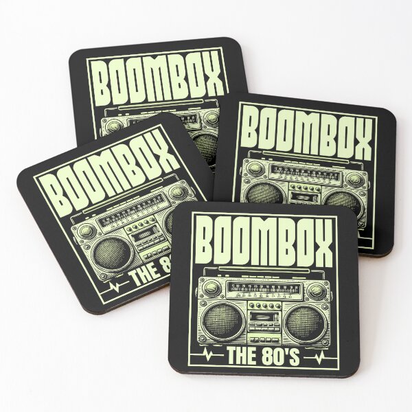 Item preview, Retro 80s Boombox Cassette Player The 80's Design designed and sold by WHITE FLAME PRINTS.