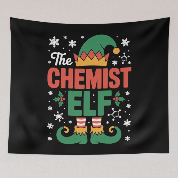 Item preview, The Chemist Elf Christmas Funny Job Team Matching Parties designed and sold by LunaCrazeArt.