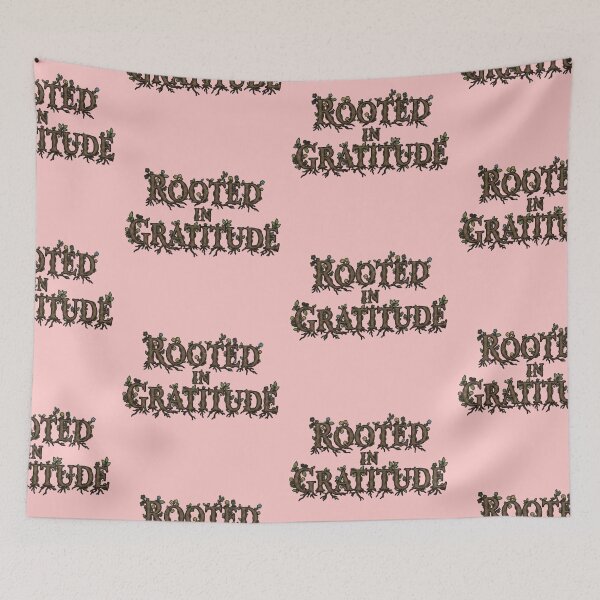 Item preview, Rooted in Gratitude – Nature-Inspired Positive Quote Design designed and sold by V22design.