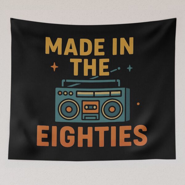 Item preview, Retro Eighties Style Boombox Graphic for 80s Lovers. designed and sold by The-T-In-Retro.